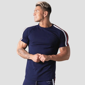 Camiseta Masculina Slim Fitness LYFT - Azul-Marinho