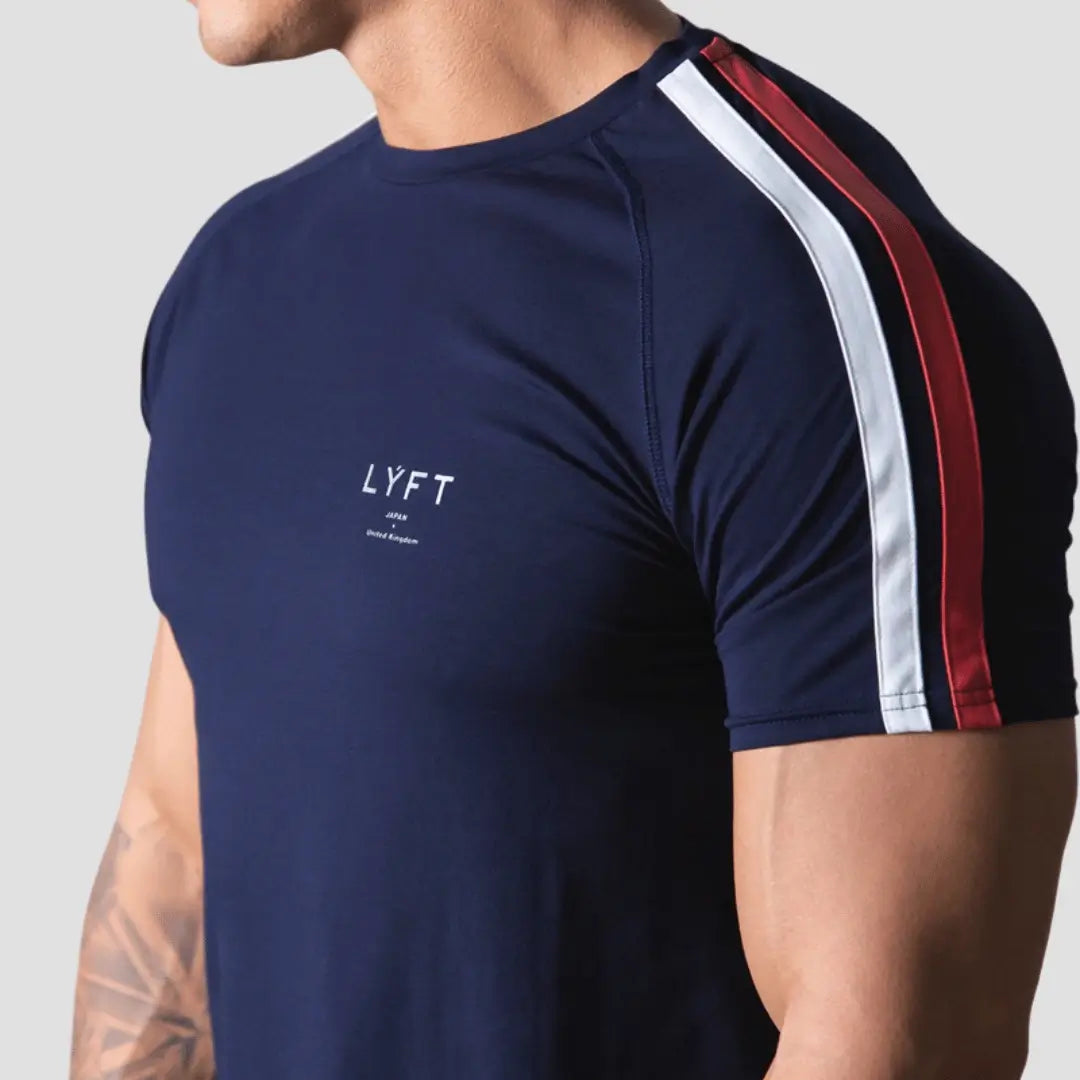 Camiseta Masculina Slim Fitness LYFT - Azul-Marinho