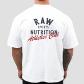 Camiseta Oversized Branca Raw Nutrition - CBUM