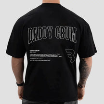 Camiseta Oversized Preta Daddy - CBUM