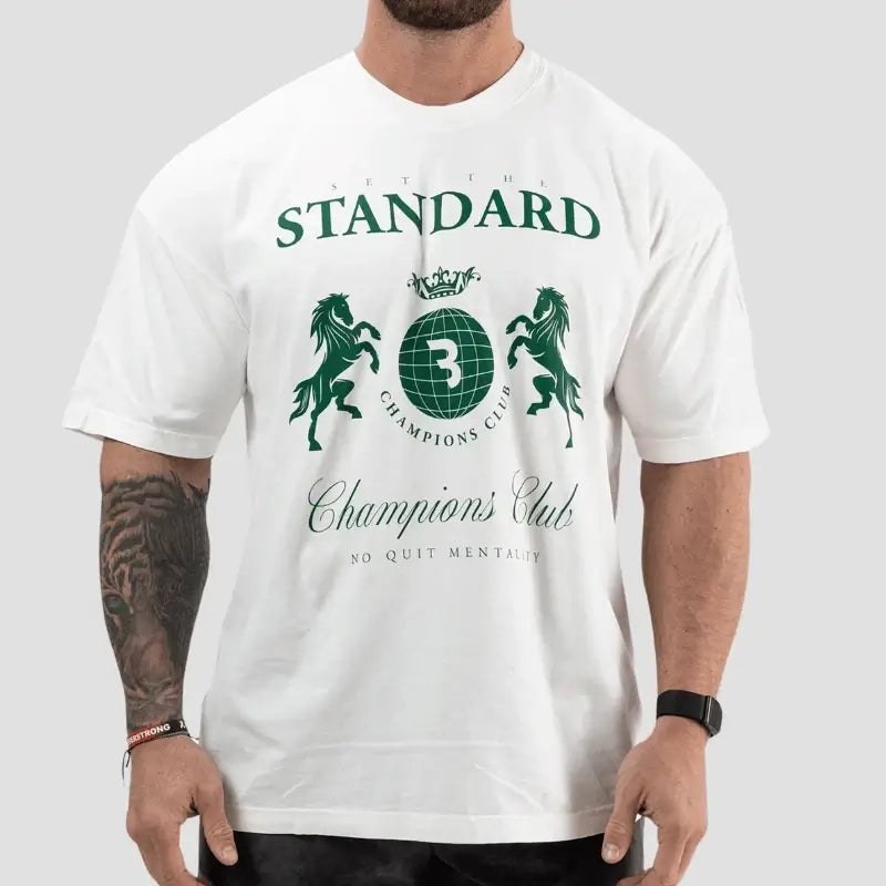 Camiseta Oversized Branca Horse Standard - CBUM