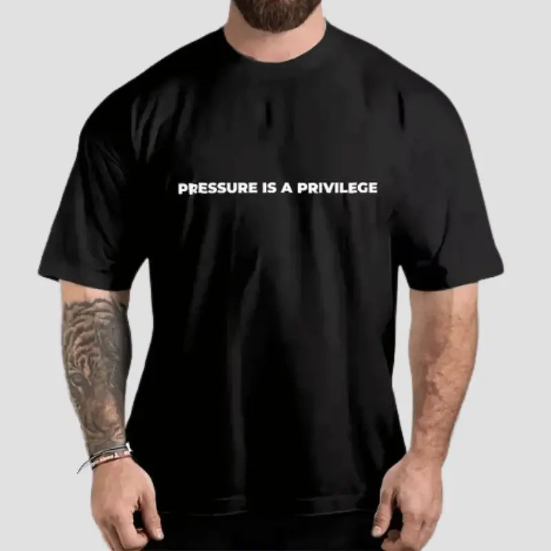 Camiseta Oversized Preta Pressure - CBUM