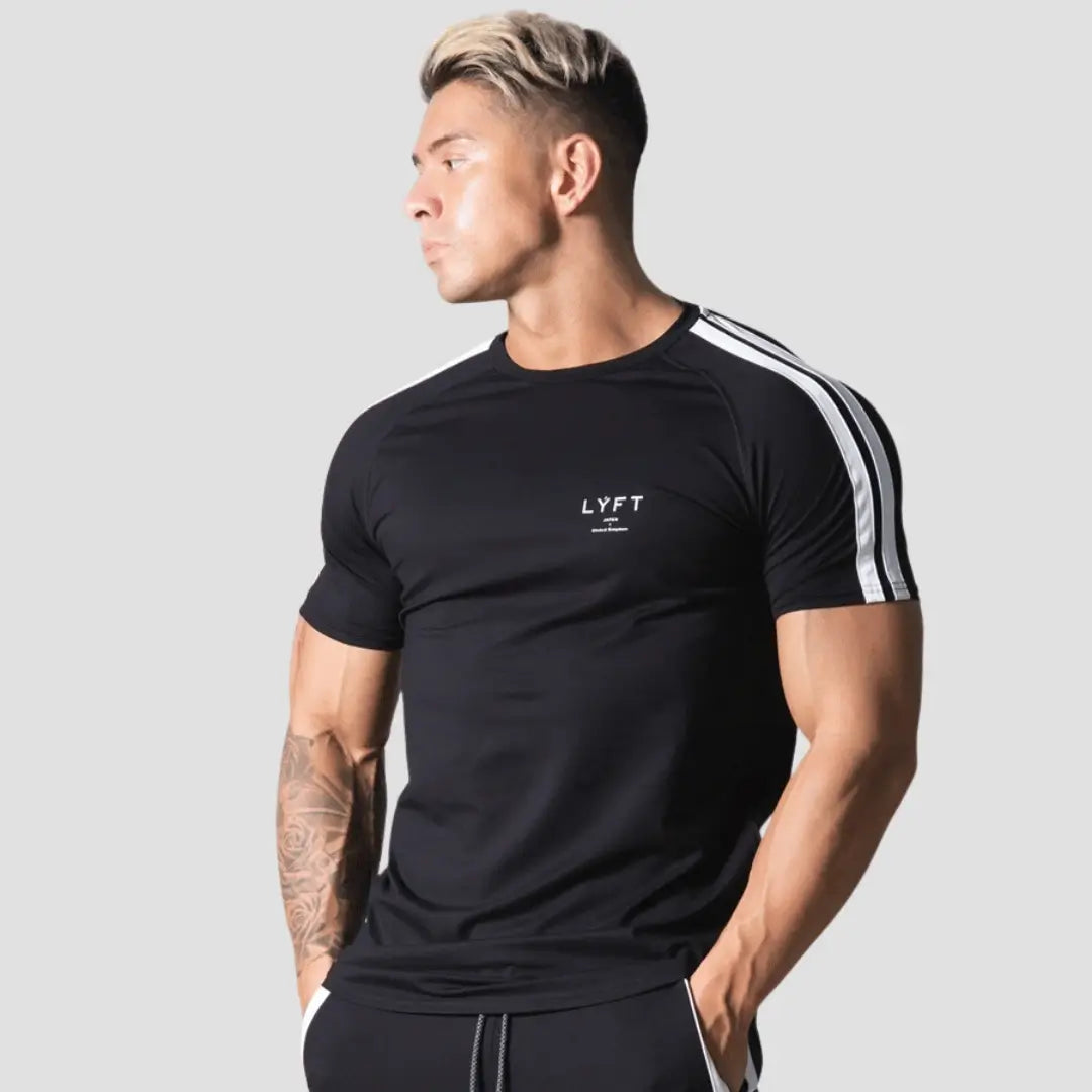 Camiseta Masculina Slim Fitness LYFT - Preta