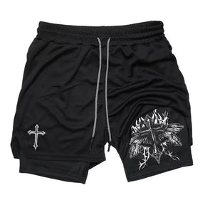 Shorts de Compressão Cruz de Deus