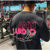 Camiseta Academia Moda Fitness Maromba ANTI CARDIO CLUB Novo!