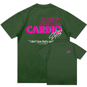 Camiseta Academia Moda Fitness Maromba ANTI CARDIO CLUB Novo!