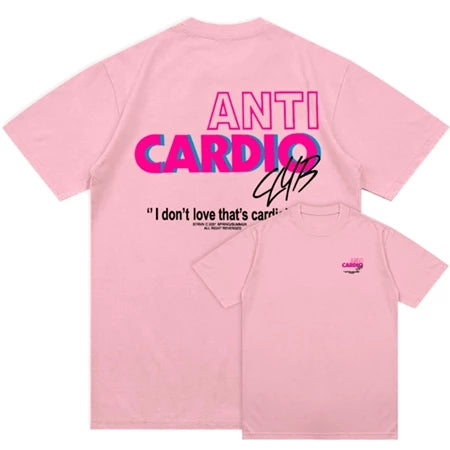 Camiseta Academia Moda Fitness Maromba ANTI CARDIO CLUB Novo!