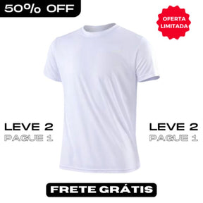 Camiseta Masculina Dry-Fit™ Respirável [COMPRE 1 LEVE 2]