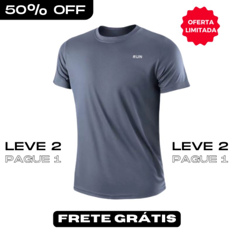 Camiseta Masculina Dry-Fit™ Respirável [COMPRE 1 LEVE 2]