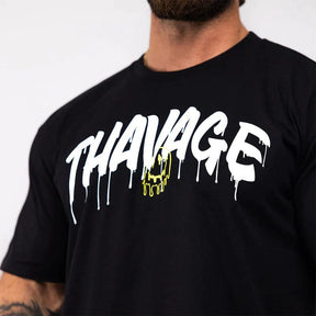 Camiseta Oversized Preta Thavage MeltBlack - CBUM