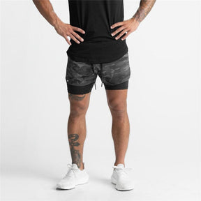 Short Fitness Masculino 2 em 1 para Academia com Bolso - IronClub