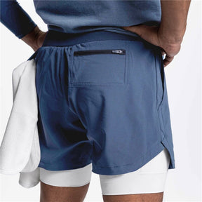 Short Fitness Masculino 2 em 1 para Academia com Bolso - IronClub