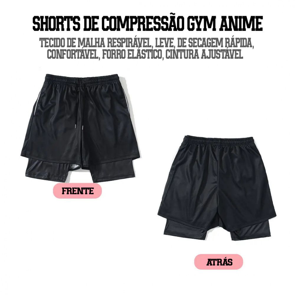 Shorts de Compressão V2 Baki Hanma